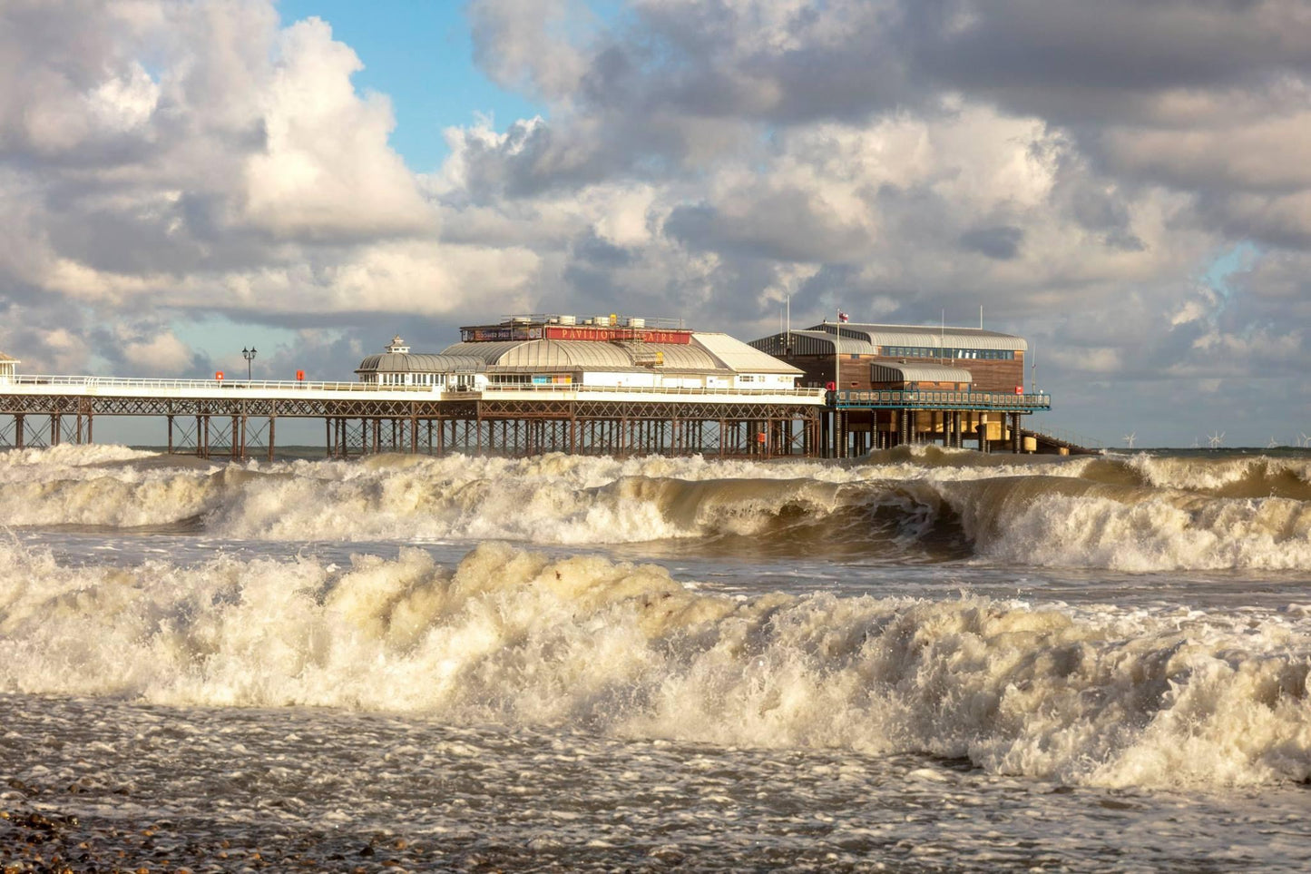 Cromer Pier Rough Sea